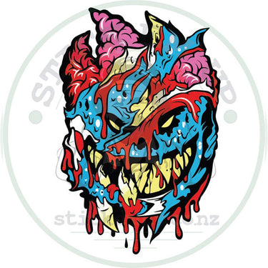Toxic Monster Vinyl Sticker